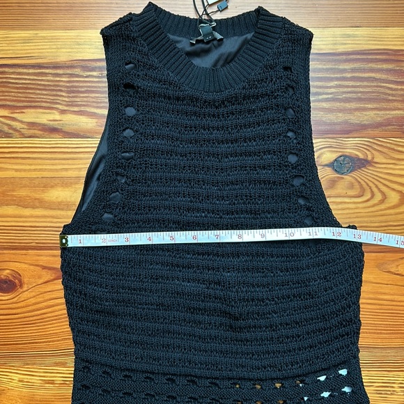Express Black Crocheted Top, size small, NWT - Picture 4 of 5